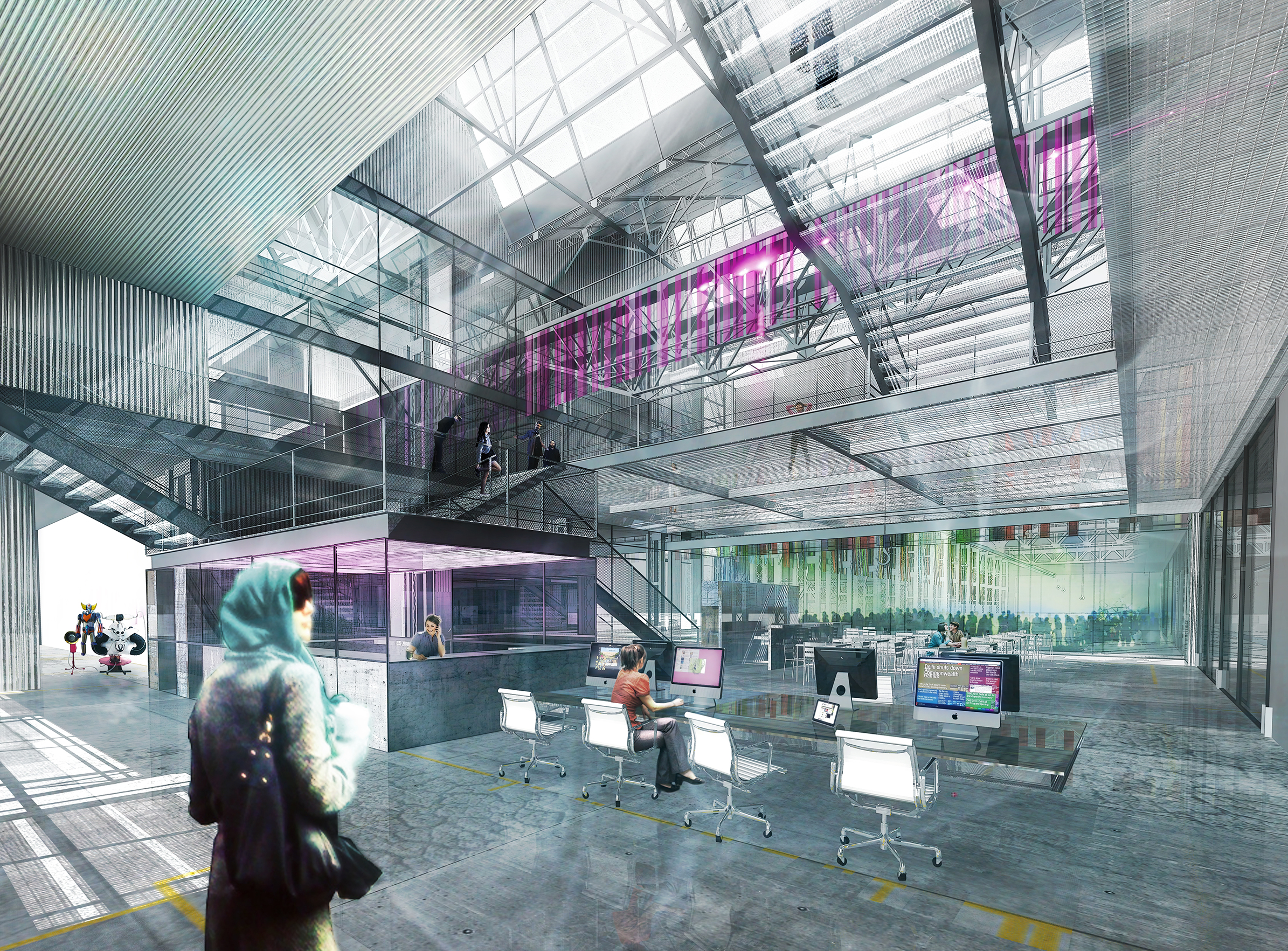 Halles Alstom - 04 - Équipements Bureau - Caractère Spécial - Matthieu Poitevin Architecture