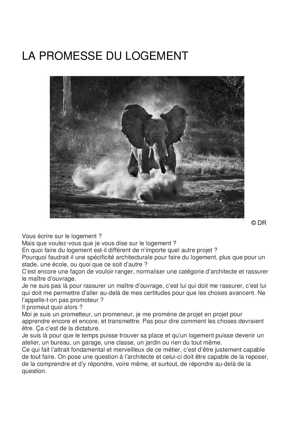 La Promesse du Logement