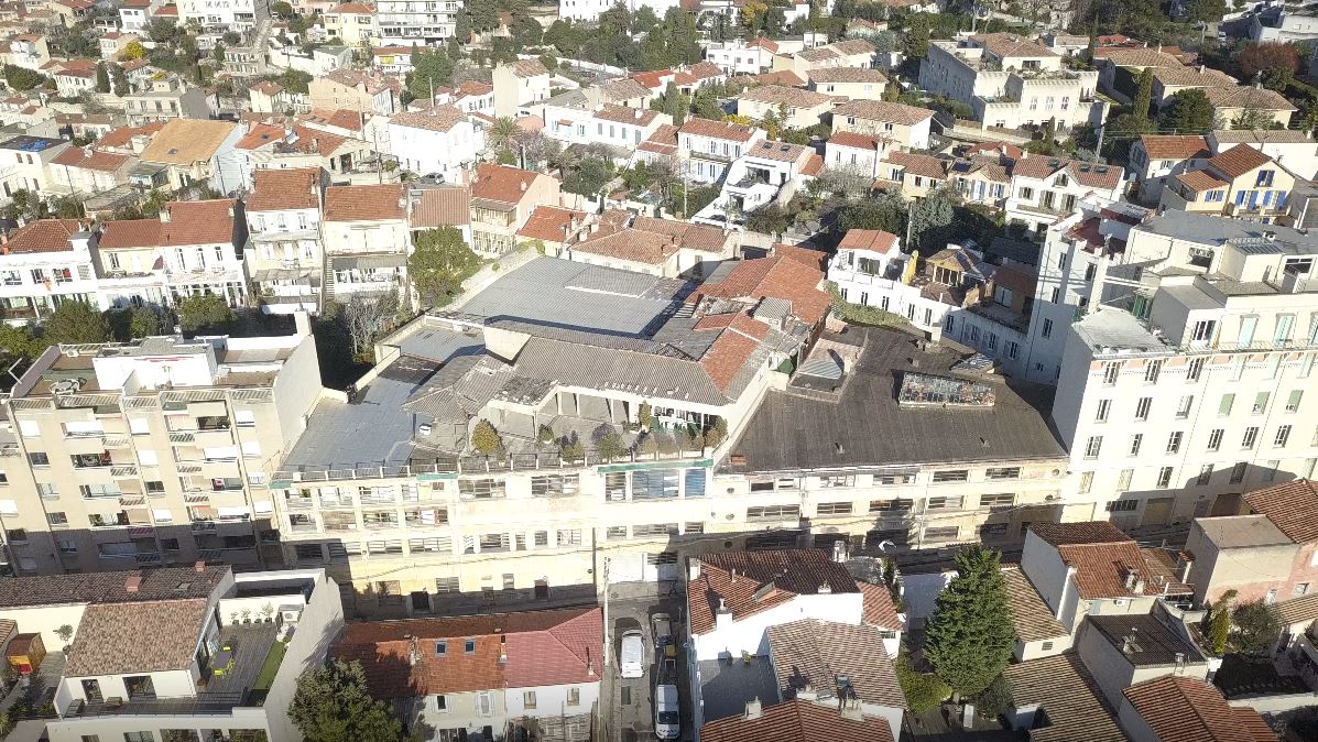 Bâtiment existant avant réhabilitation - rue Michel Gachet, Marseille