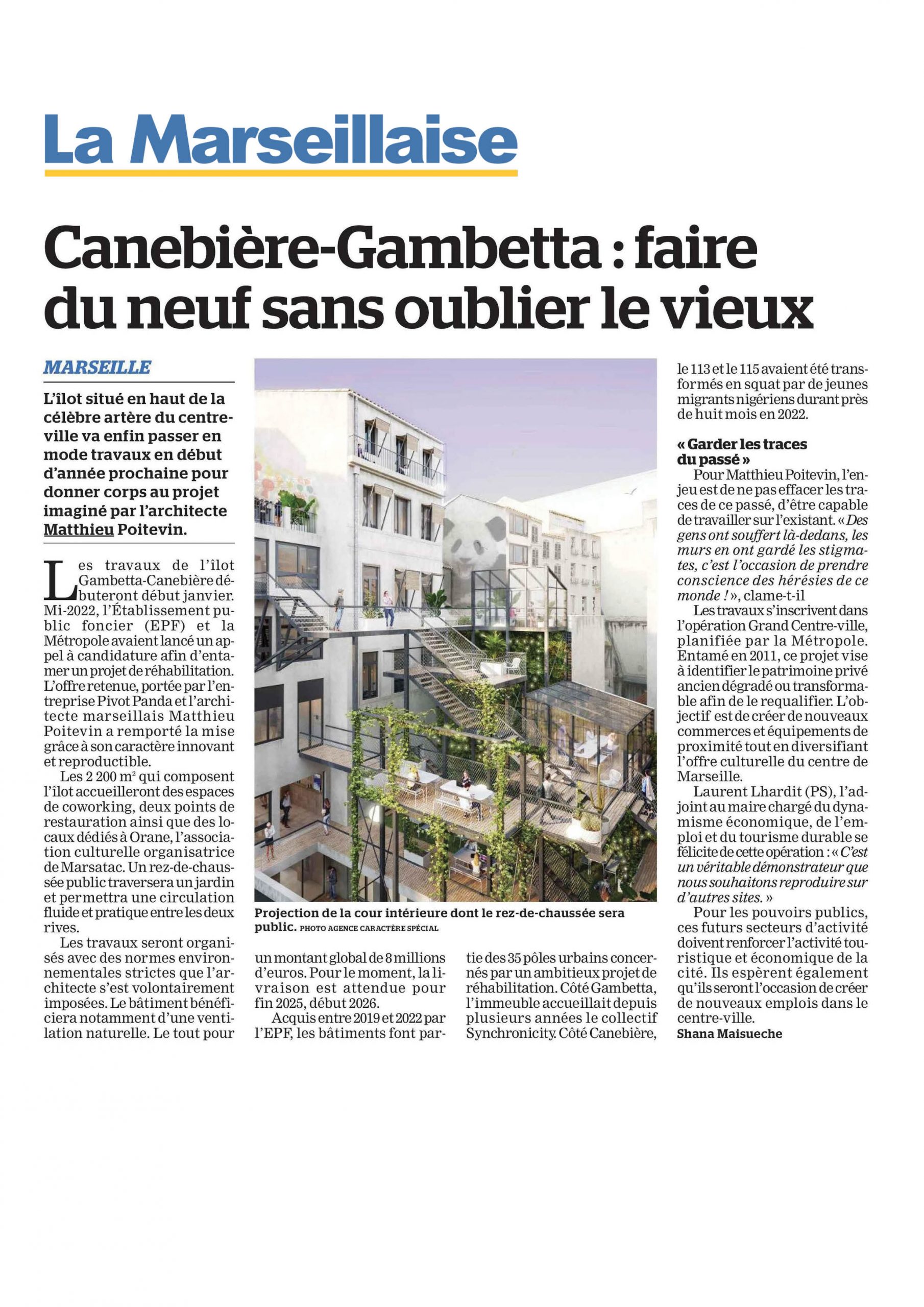 LA MARSEILLAISE_28.12.23_Canebière-Gambetta : faire du neuf sans oublier le vieux