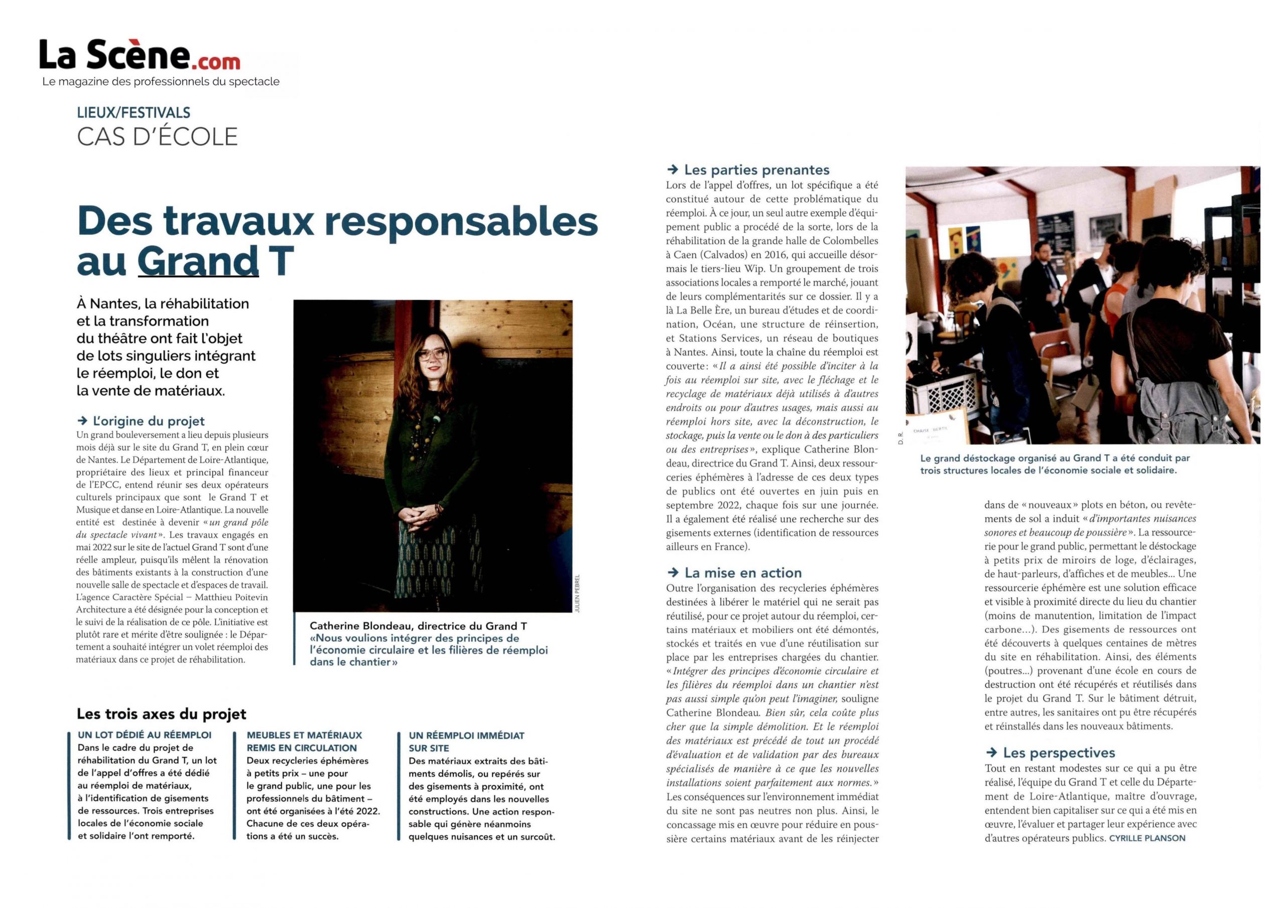 LA SCENE_09.23_Des travaux responsables au Grand T