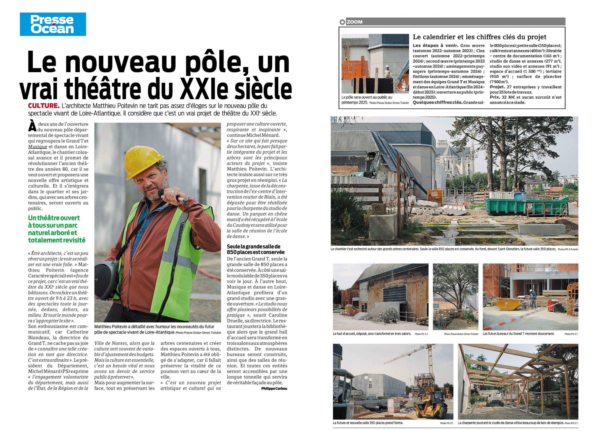 PRESSE OCEAN_23.05.23_Le nouveau pôle, un vrai theatre du XXle siècle