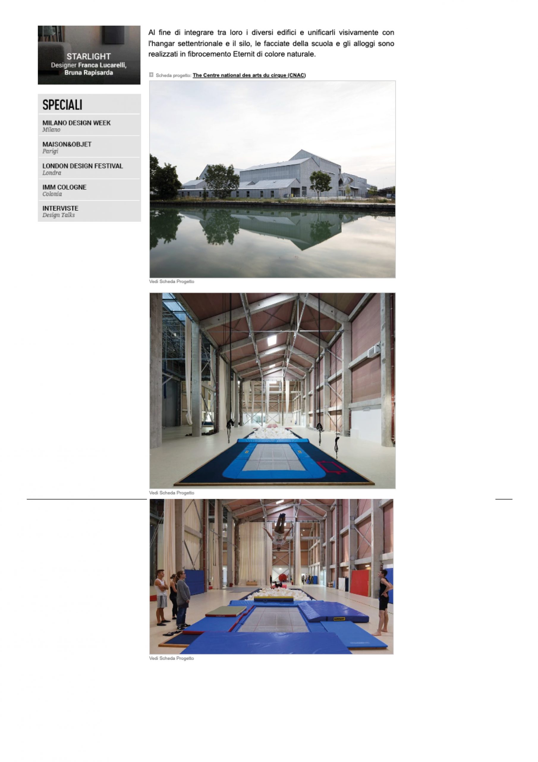 ARCHIPORTALE_27.10.15_Frencia : il nuovo Centro delle arti circensi a Châlons en Campagne