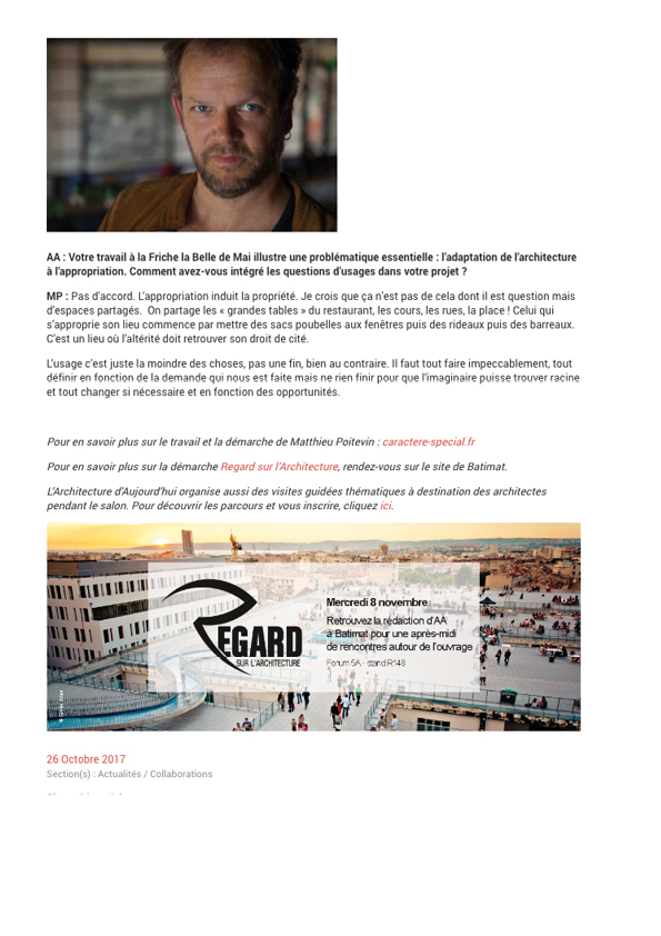 L’ARCHITECTURE D’AUJOURD’HUI_10.17_Entretien avec Matthieu Poitevin, architecte-jardinier