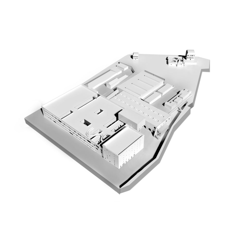 Axo après du projet La friche de la Belle de Mai - Caractère Spécial Architecture Matthieu Poitevin