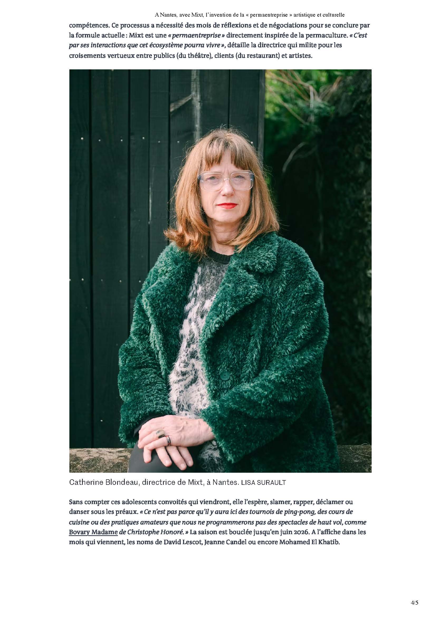 LE MONDE_24.12.2025_A Nantes, avec Mixt, l’invention de la “permaentreprise” artistique et culturelle