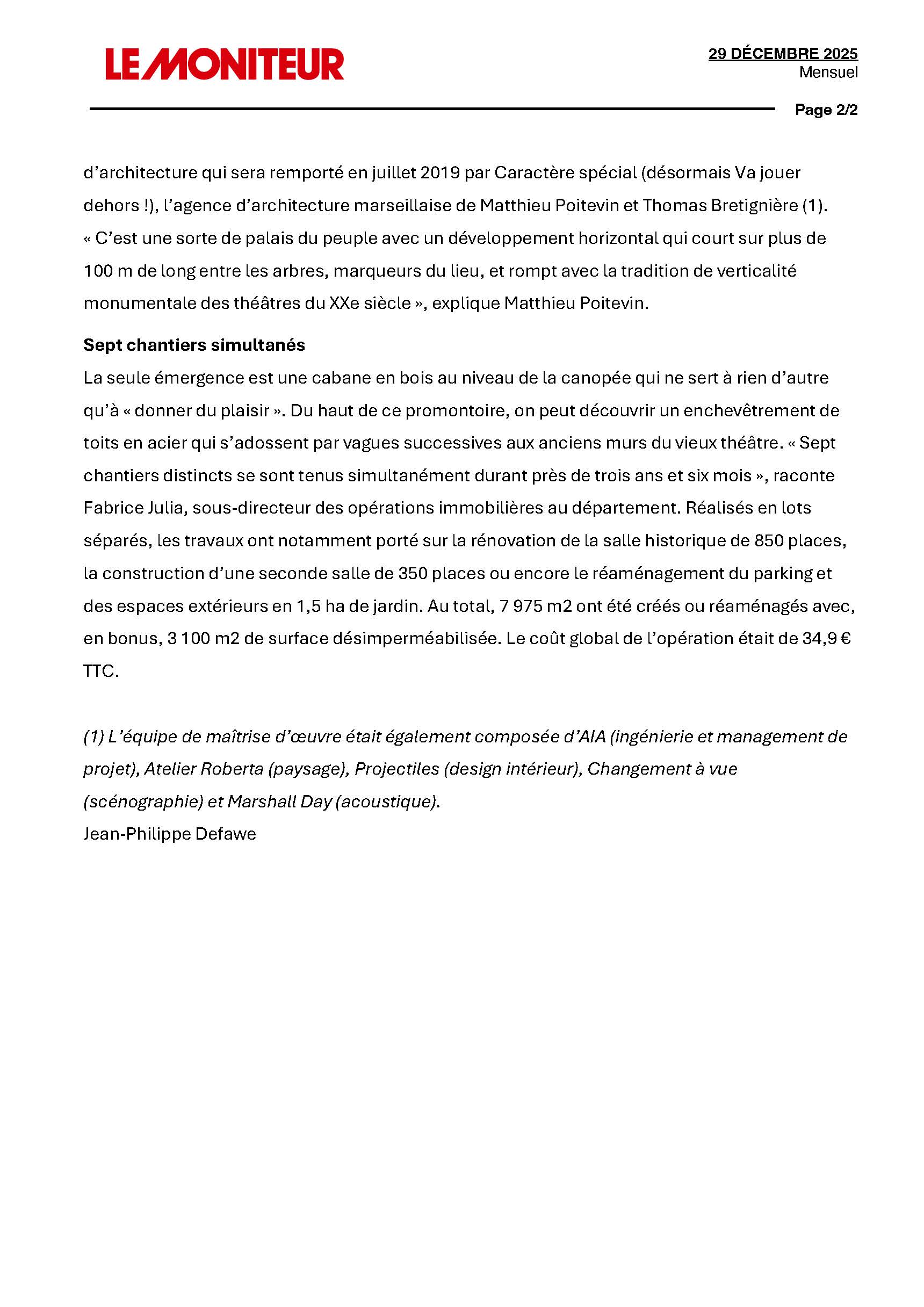 LE MONITEUR_29.12.2025_Nantes : un théâtre-jardin comme un “palais du peuple”
